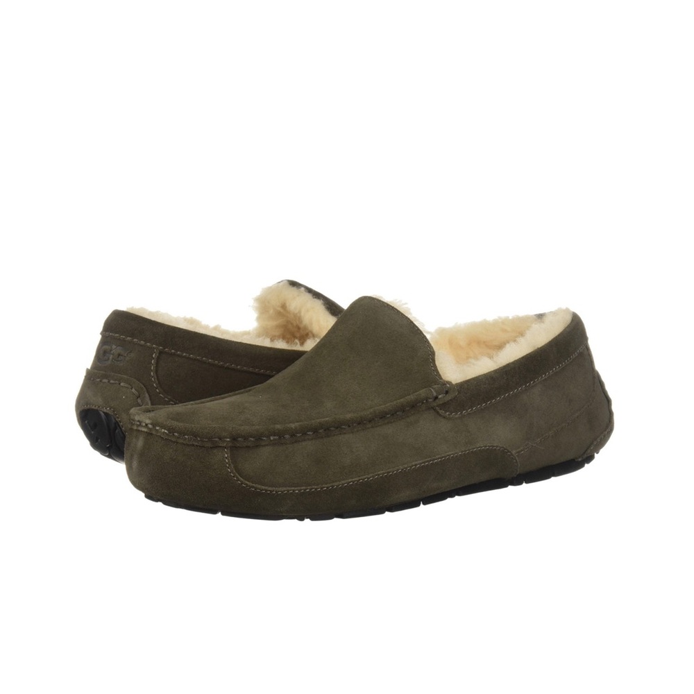 UGG Ascot Suede & Wool Slipper, 9